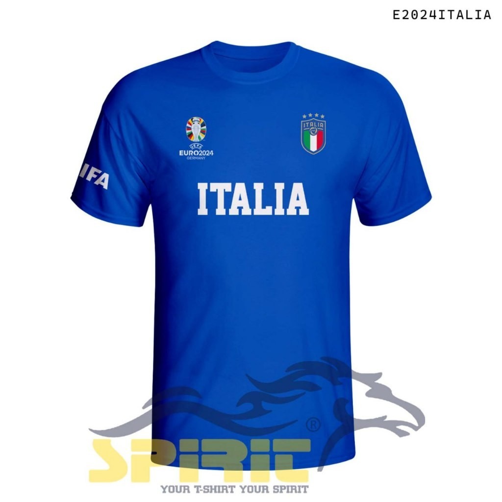 Kaos Jersey Italia Euro Fifa 2024 Kaos Bola Italia Katun Combed Premium All Color Big Size