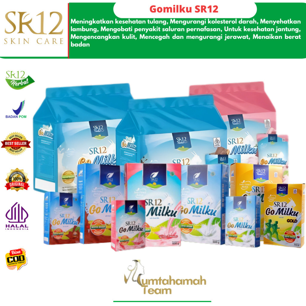 

GOMILKU SR12 SUSU KAMBING / GO MILKU SUSU ETAWA KUALITAS PREMIUM / GOAT MILK BUBUK TANPA GULA BPOM