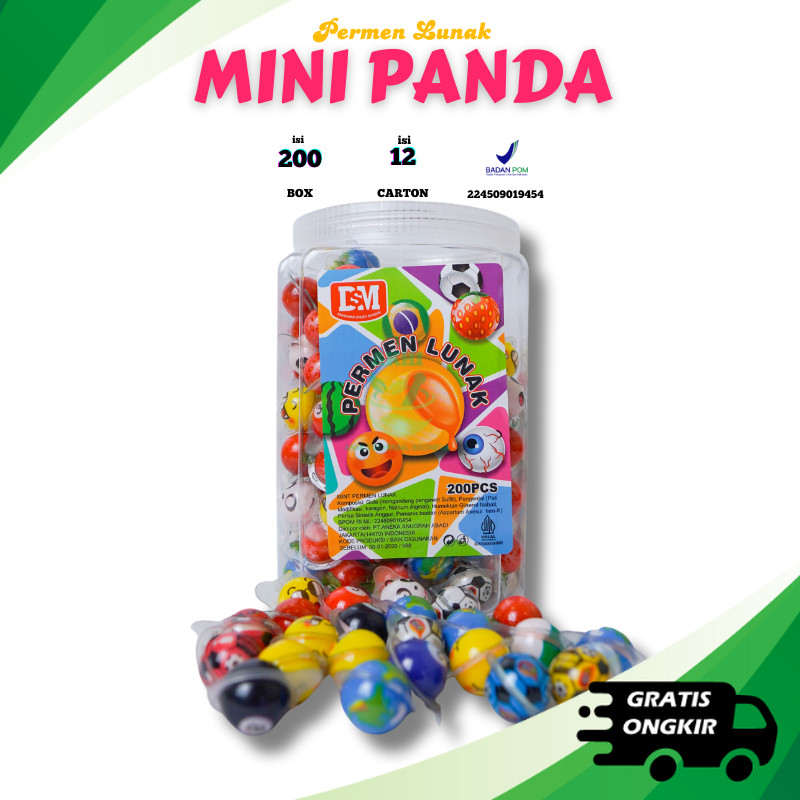 

Permen Lunak Mini 200 pcs Panda