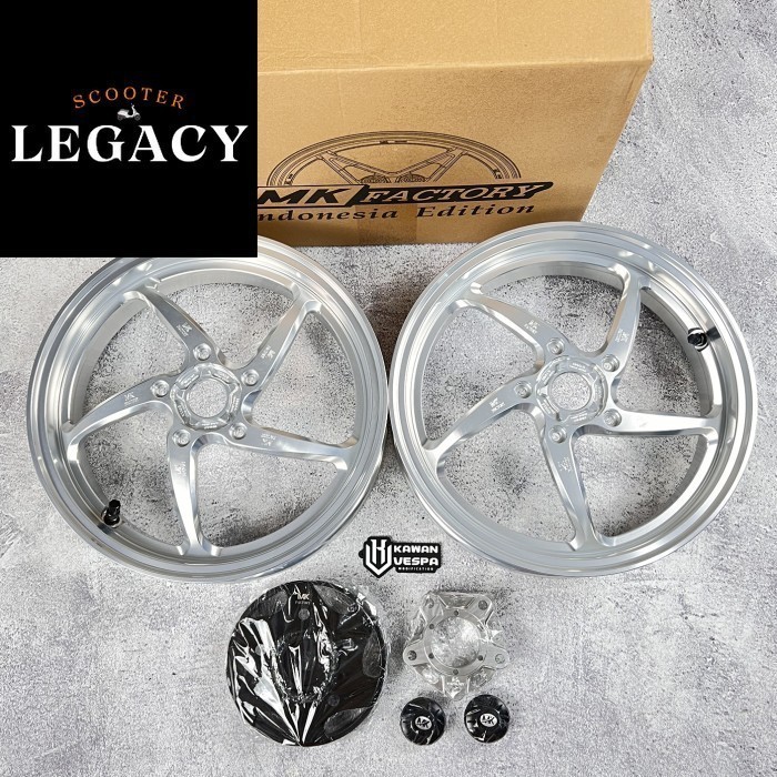 Velg MK Factory MK4 Silver Front & Rear Vespa Sprint Primavera GTS