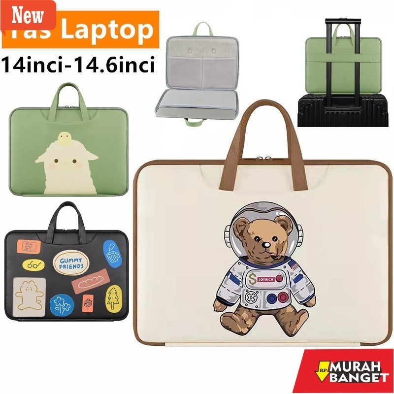 tas laptop wanita terviral- Tas Laptop 14 inch For Macbook 14 14.2 14.6inch Cover 11 12 13 inci Jinj
