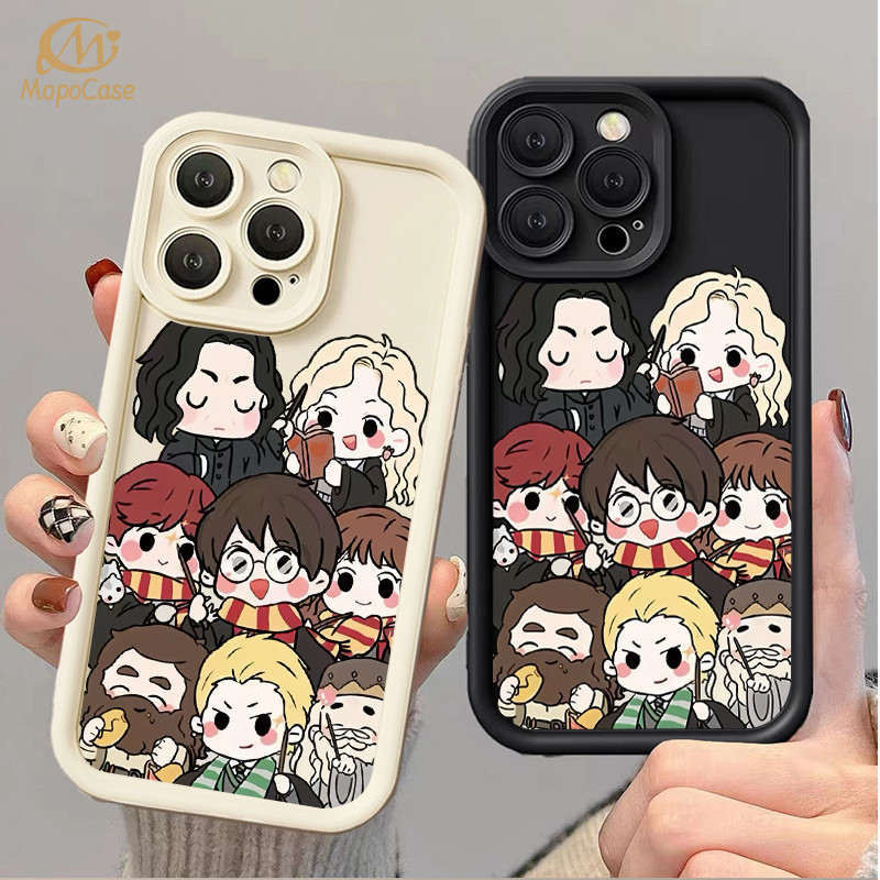 iPhone 11 15 13 12 14 Pro Max XR iPhone 7 Plus 8 6 6S XS Harry Potter Cartoon Animation Black White 