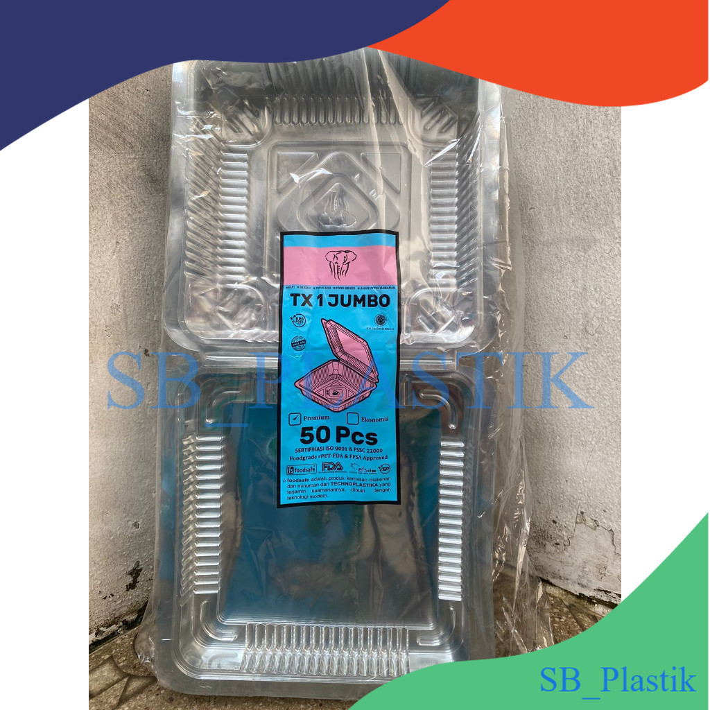 (SB) MIKA PLASTIK BESAR UNTUK MAKANAN TYPE 1 JUMBO