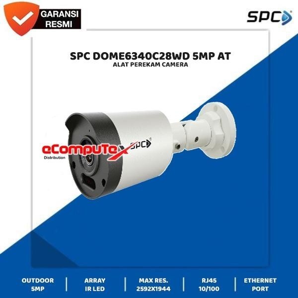 SPC CAMERA IP 5MPX OUTDOOR AUDIO+TF SLOT DOME6340C28WD 5MP AT - TKDN
