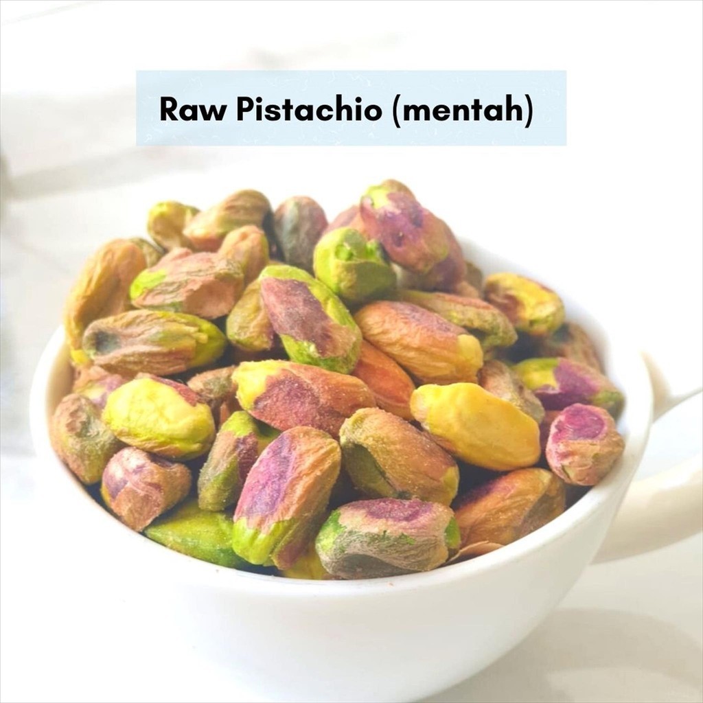 

Pistachio Raw Kacang Arab Pistasio Fustuk Mentah 100g