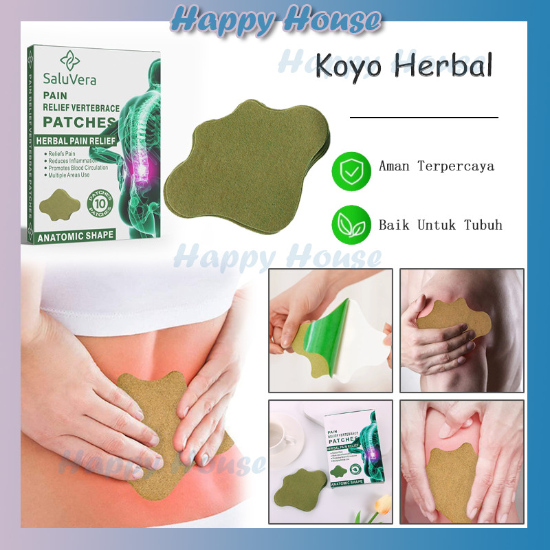 Knee Plaster Patch Koyo Nyeri Lutut Sendi Kaki isi 10 lembar / Natural Knee Plaster