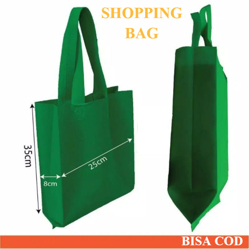 

HEMAT PLASTIK! Tas Spunbond / Tas goodie bag murah 25x10x35 20x8x26 press / spunbun / tas kain / bento / Shopping bag