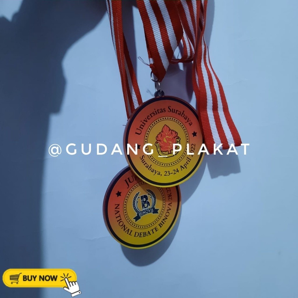 Medali Akrilik Kalung Wisuda Acrylic Gordon 2 Sisi