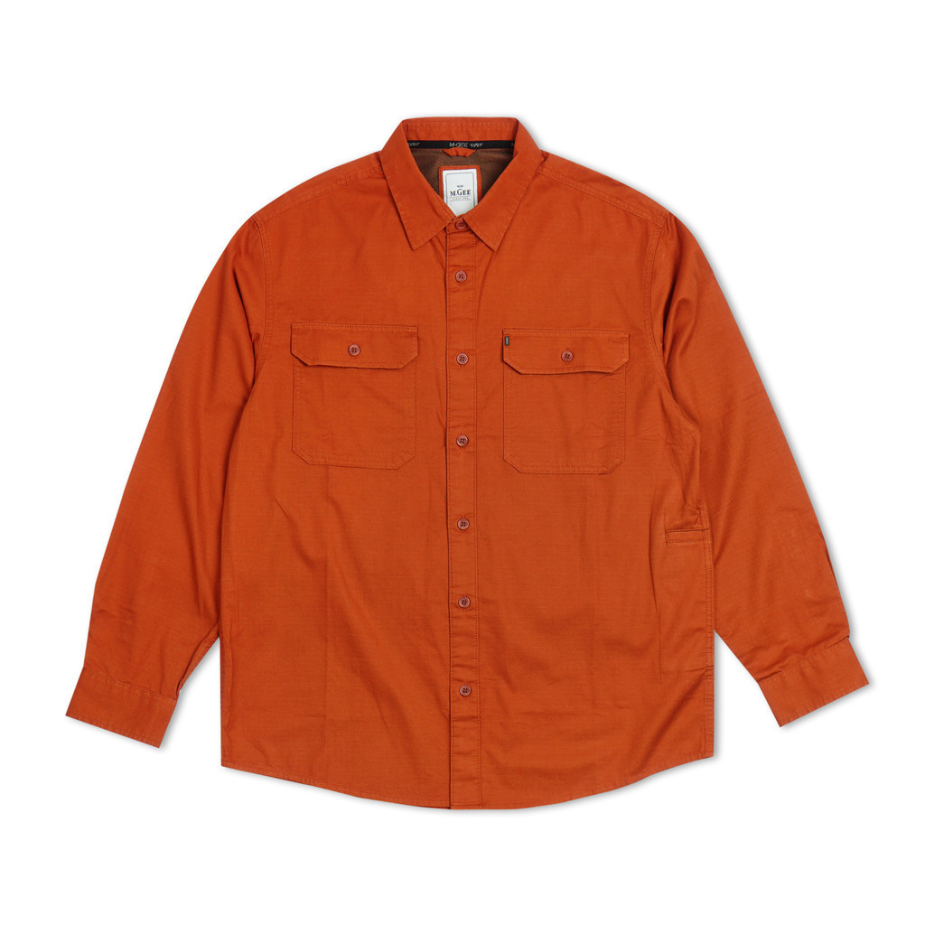 M.Gee Kemeja Pria Lengan Panjang Outdoor Mgee Camper C030 Orange