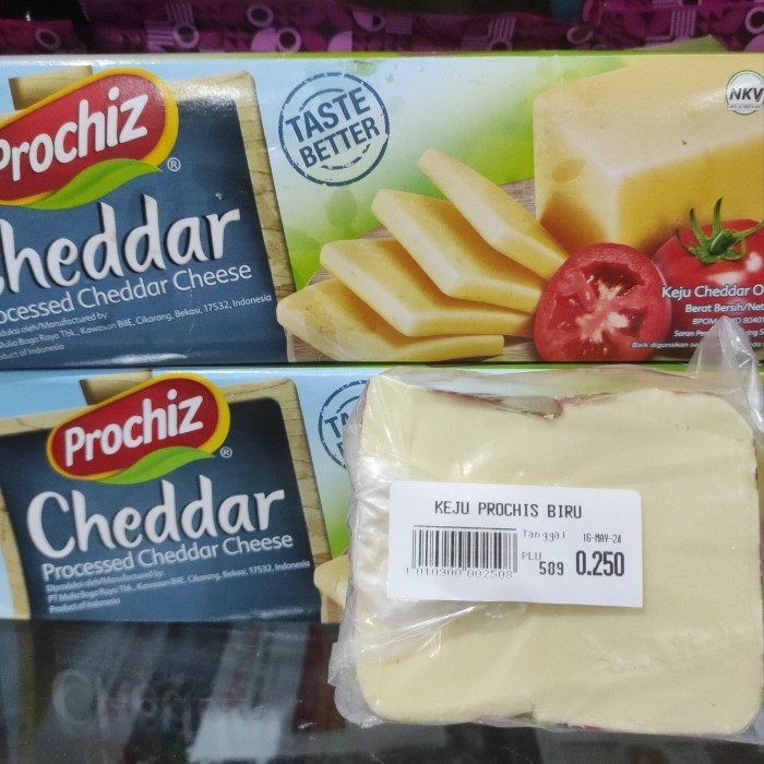 

Keju Prochiz Cheddar Timbangan 250gr