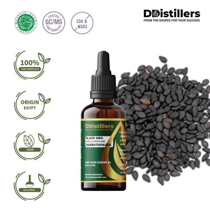 Black Seed Grade A / Habbatussauda Carrier Oil Pure 100%, 50-100ML GS