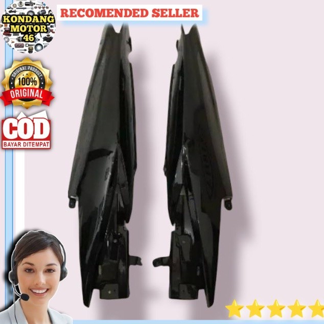 COVER BODY JUPITER MX NEW 135 HITAM BODI SAMPING