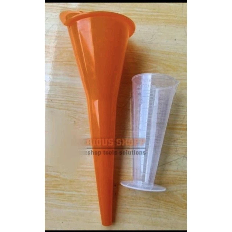 gelas takar 100ml+corong oli