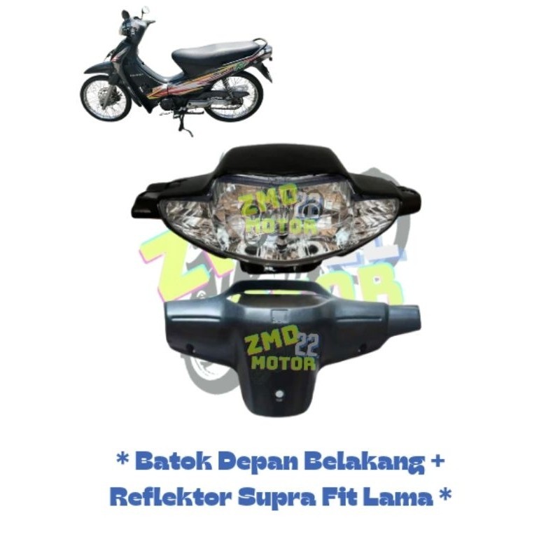 Batok Kepala Depan Belakang Supra Fit Lama Plus Lampu Reflektor // Batok Totok Depan Belakang Supra 