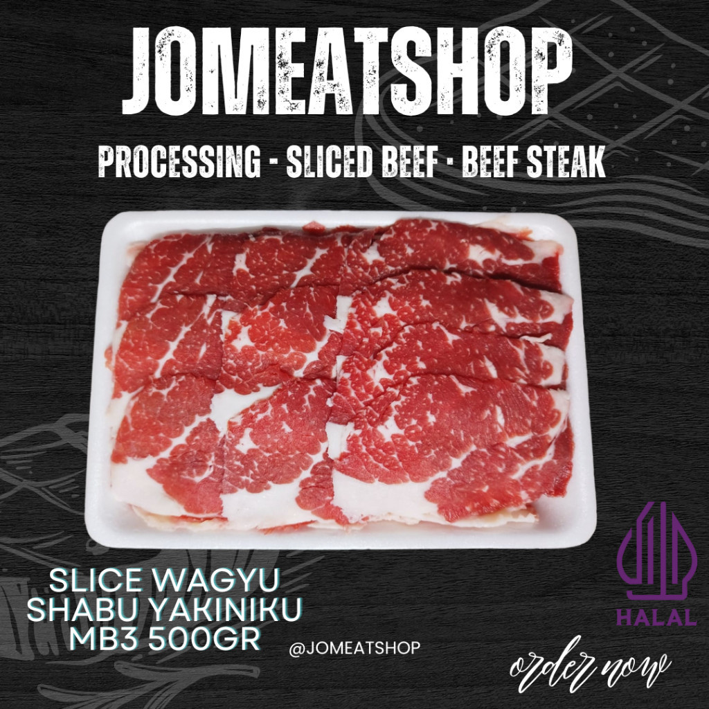 

SLICE WAGYU SHABU YAKINIKU MB3 500gr