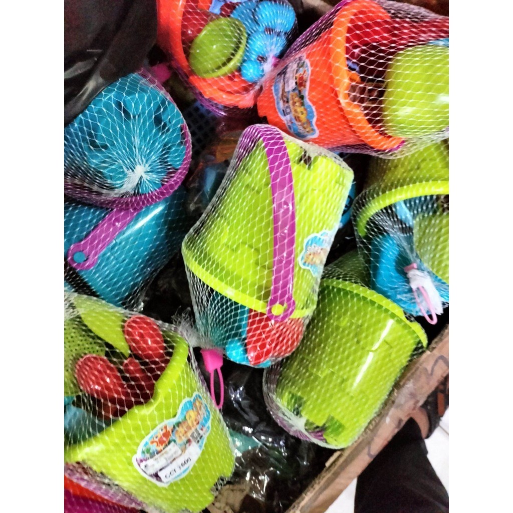 PROMO mainan ember pantai OCT 7600 mainan anak ember mini