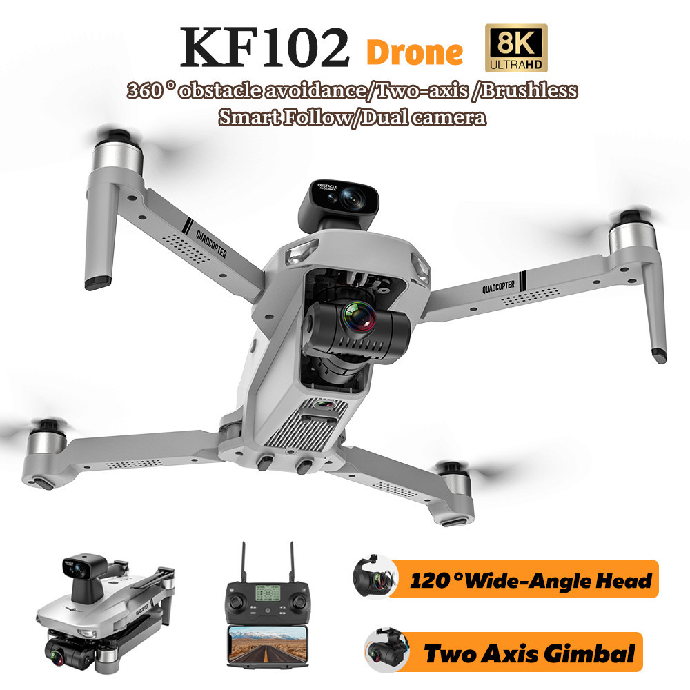 KF102&KF108 FPV Profesional Drone with 8K Camera 2-Axis Gimbal Anti-Shake Aerial Photography Brushle