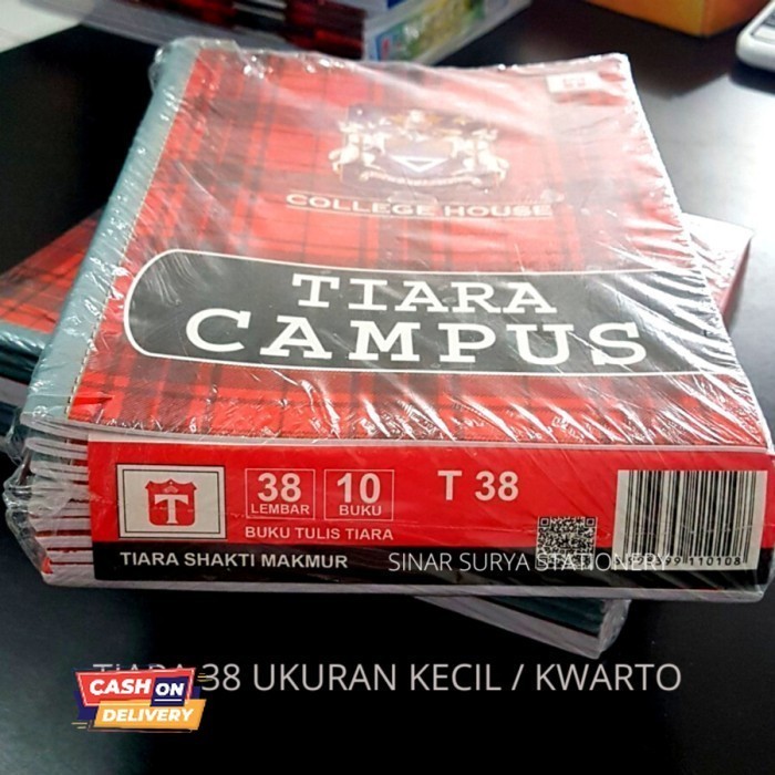 

✨LARIS✨ -Buku Tulis Tiara Campus Kecil 38 Lembar (per Pak)