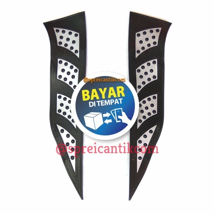 ORIGINAL [PROMO] Karpet Pijakan Kaki Yamaha AEROX - SILVER