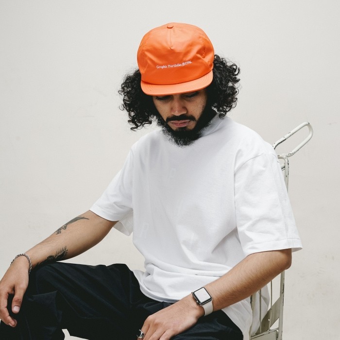 UNKL347 Topi Snap Back Warna Orange BOLX