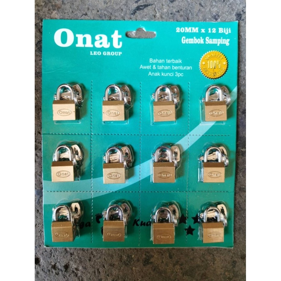 Gembok Samping ONAT 20mm / Gembok Samping ONAT 25mm