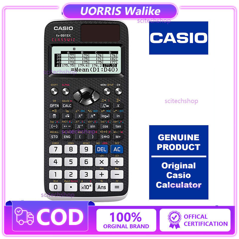 

【COD STOCK 】Casio FX-991EX FX991ex FX 991ex Scientific Calculator Classwiz scientific Calculator Black