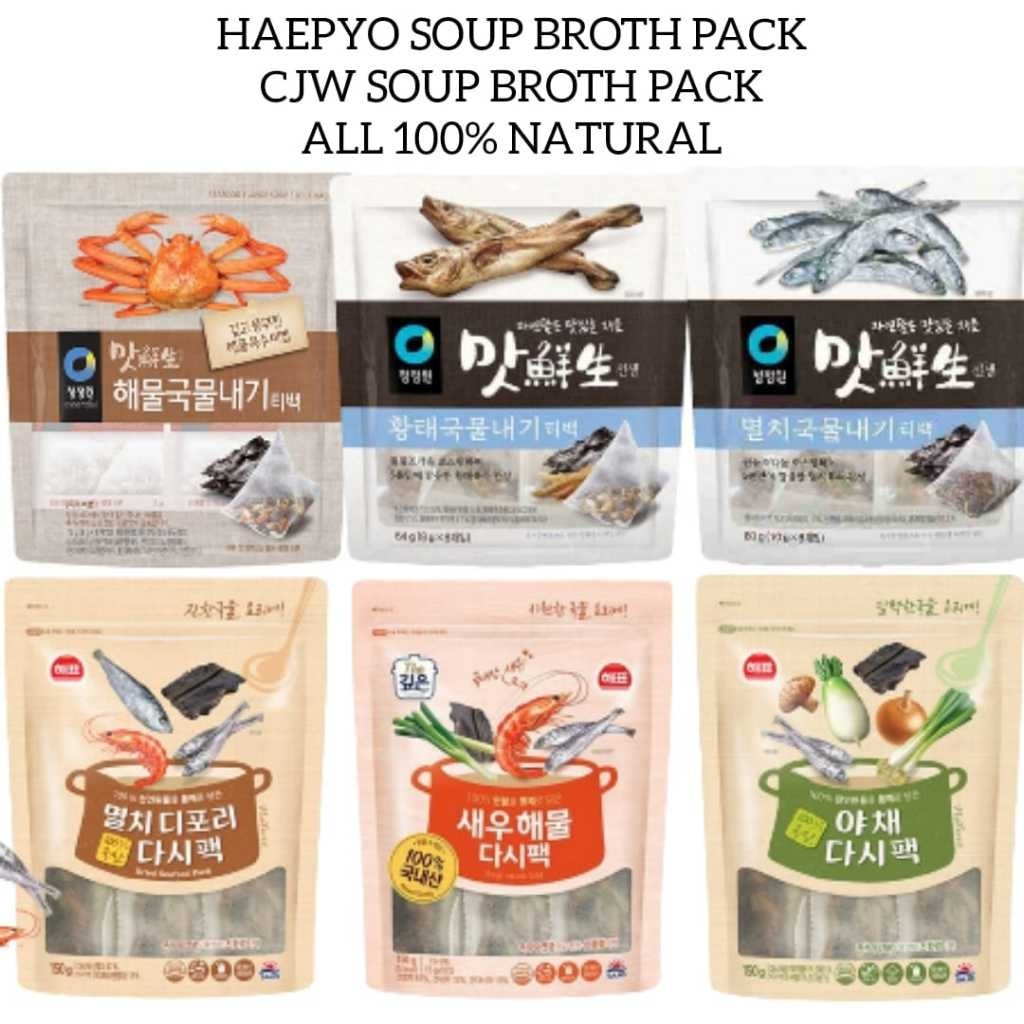 

Haepyo Cjw Instant Soup Pack MPASI Kuah Kaldu Ayam Ikan Kepiting Sayur