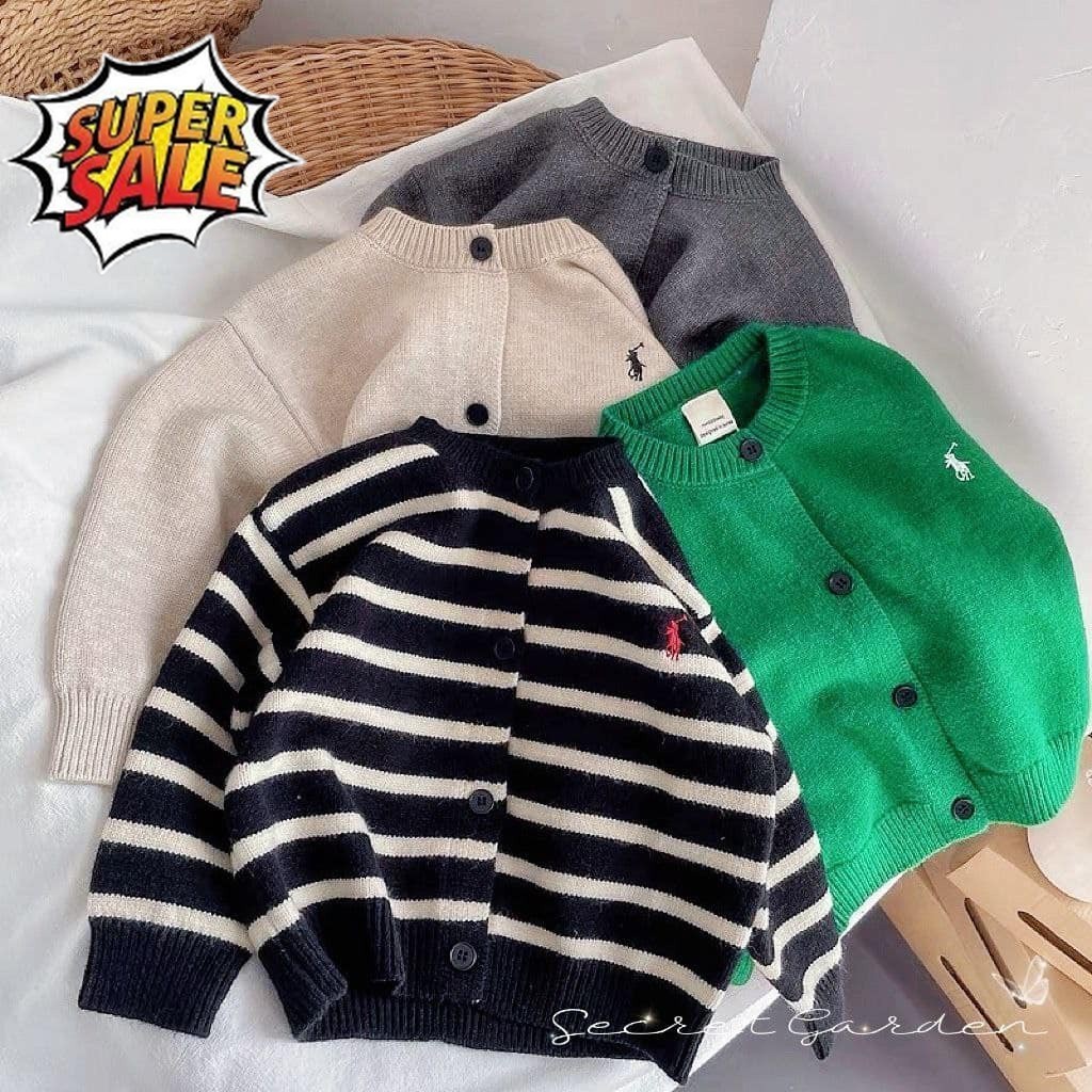 BEST SELLER ~[JEWELS KIDS] RALPH KNIT CARDIGAN /CARDIGAN ANAK PREMIUM IMPORT/ CARDIGAN RAJUT ANAK KO