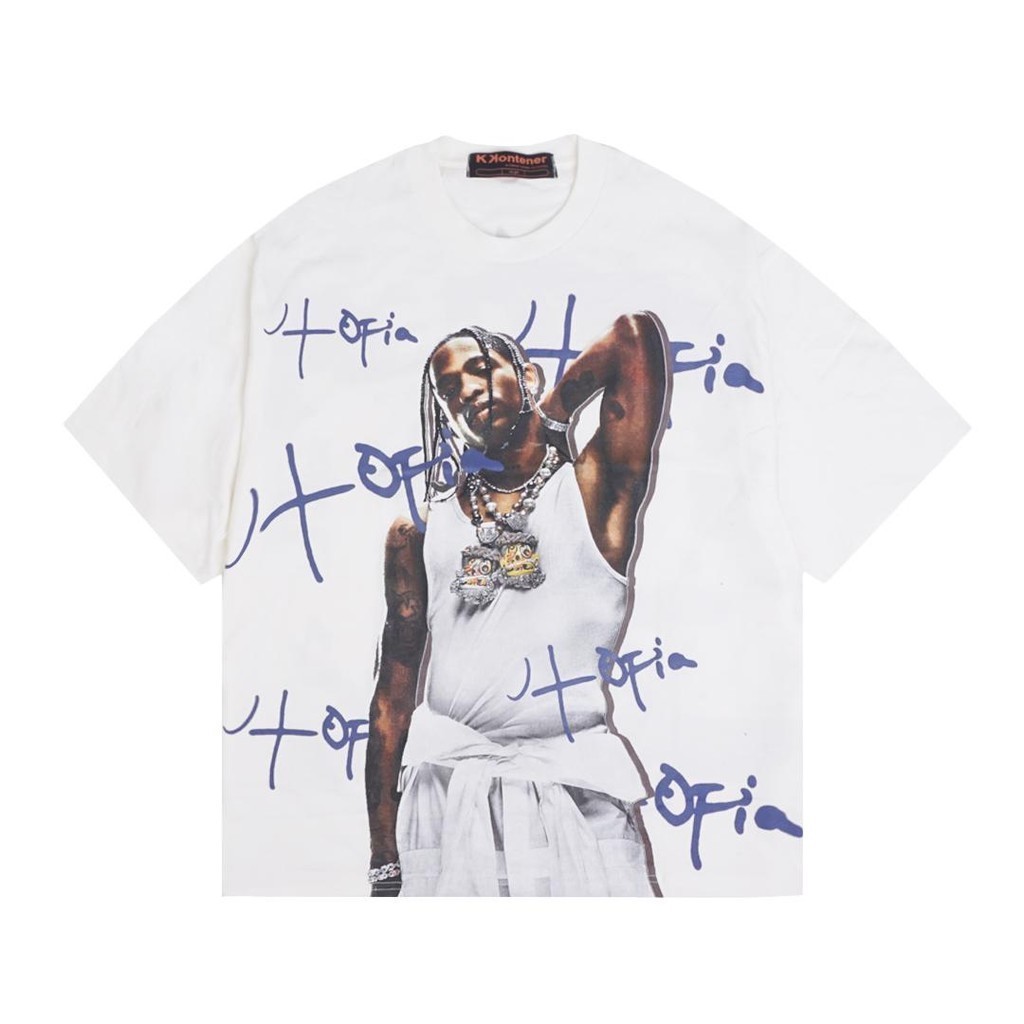 KKONTENER TRAVIS SCOTT "UTOPIA" OVERSIZE TSHIRT WHITE