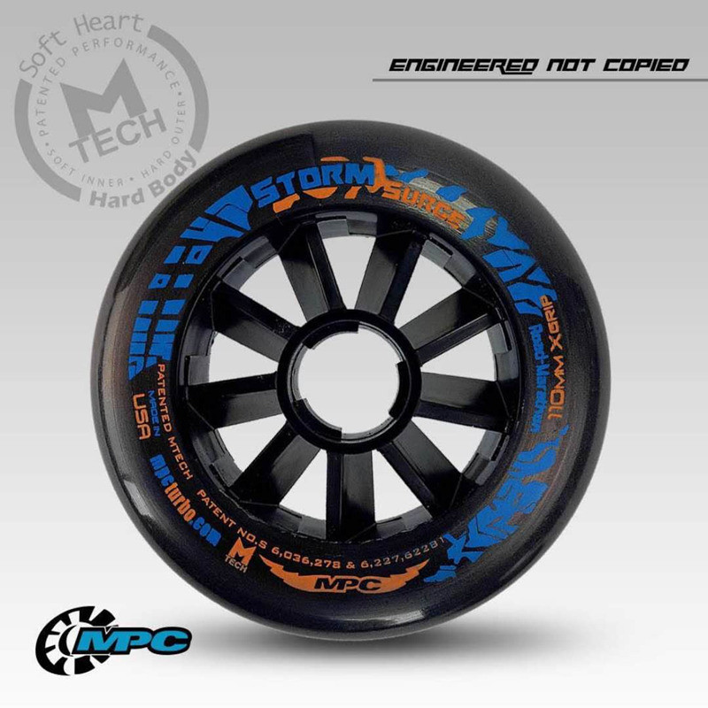 MPC Wheel Storm Surge Xgrip Wheels Inline Speed Skate Tires 85A 110mm 100mm 90mm Skating Wheel Marat
