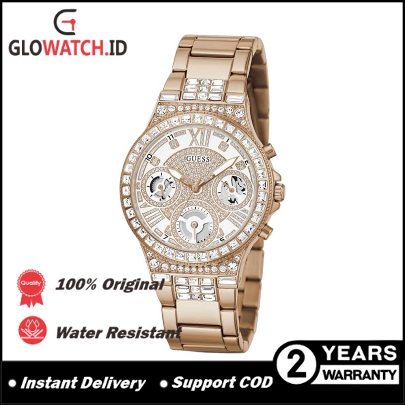 [Promo] Jam Tangan Wanita Guess GW0320L3 MOONLIGHT Rosegold Tone Case Rosegold Tone Stainless Steel 