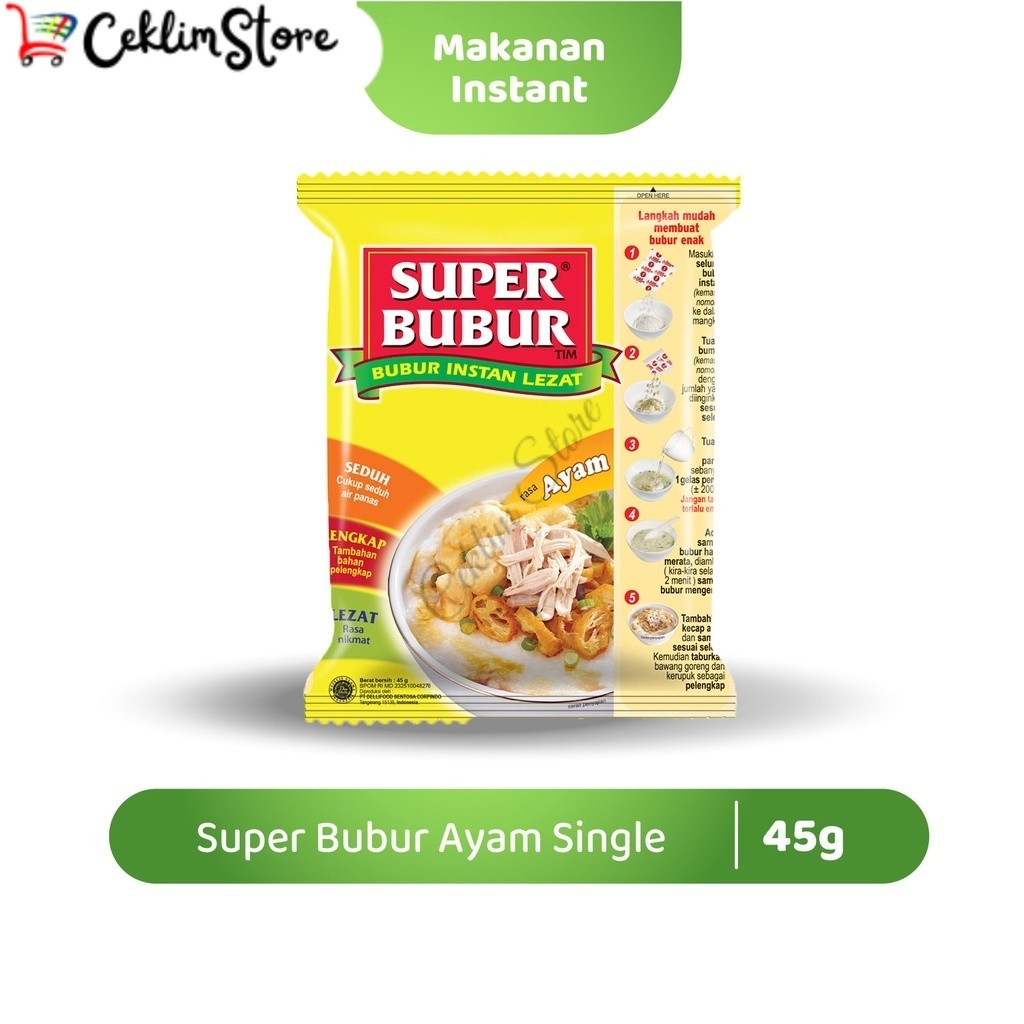 

Super Bubur Ayam Single 45 Gram