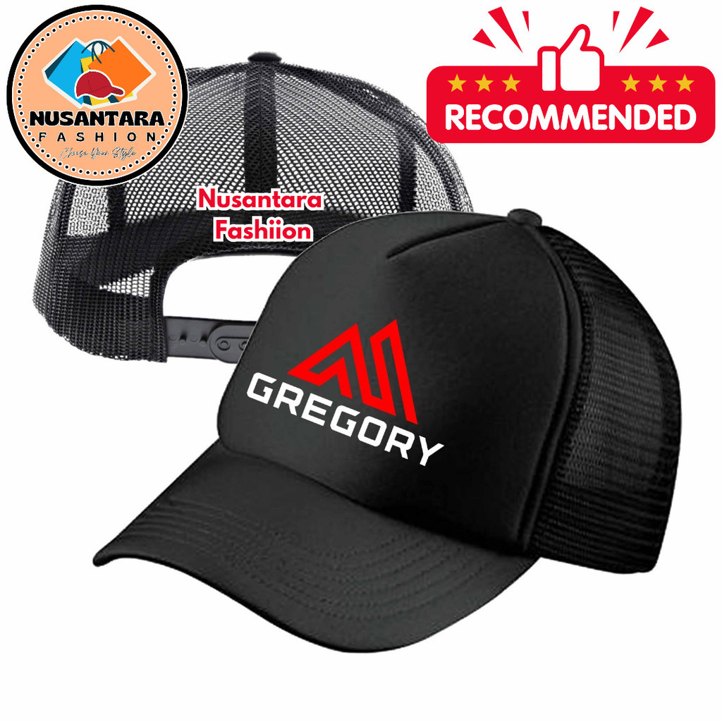 Nusantara Fashiion Topi Trucker GREGORY - Topi Distro GREGORY Logo - Topi GREGORY Premium - Topi Pri