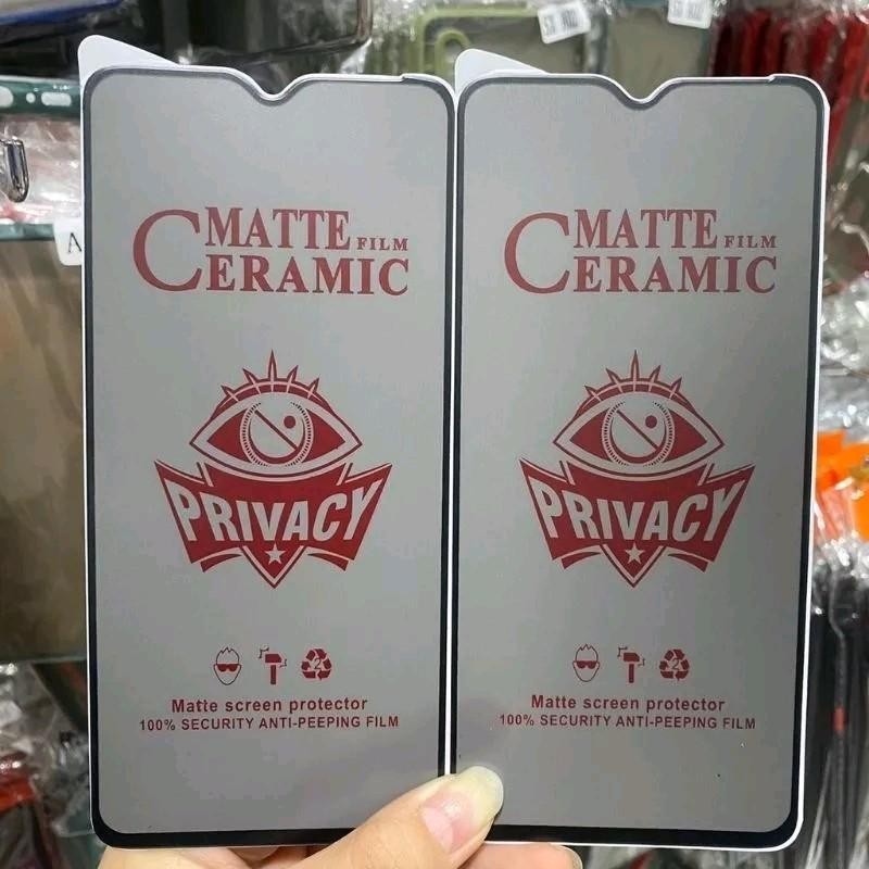 Antigores Privasi  Realme 5 | 5i | 5S | 5 Pro Anti gores Temper glass   Privasi Anti Pecah Anti Radi