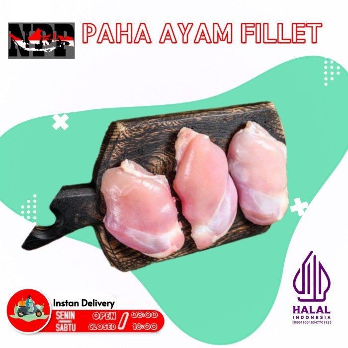 

FILLET / BONELESS PAHA Ayam TANPA KULIT TANPA TULANG 1KG