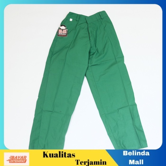 

⭐COD⭐ DISKON Celana Hijau Seragam Sekolah SD Madrasah Cowok Panjang 25