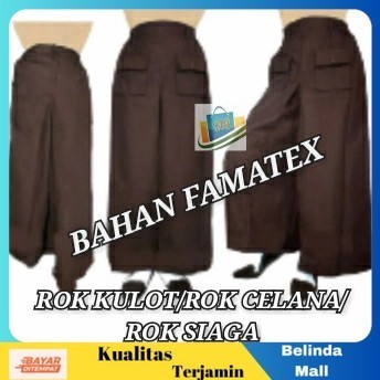 

⭐COD⭐ DISKON ROK KULOT/ROK SUAGA/ROK CELANA SD SMP SMA PRAMUKA SIZE 24L5 kulot pramuka, 2425
