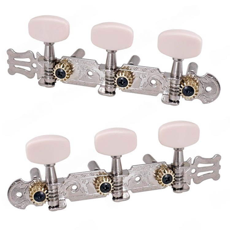 Knob senar gitar suara asli kayu, knob tiga posisi panjang, knob tiga senar, poros pengatur senar be