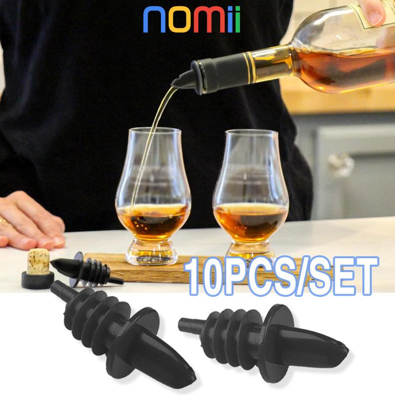 10Pcs/Set Penutup Botol Wine / Bottle Pourer Plastik Pourer Botol Wine / Pourer Liquor