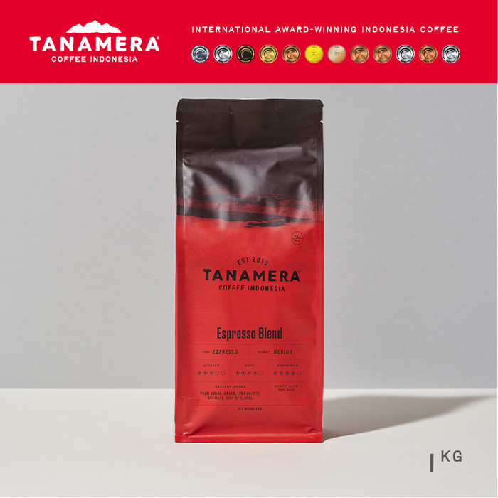 

Kopi Arabika Tanamera Coffee Espresso Blend 1 Kg - Whole Beans