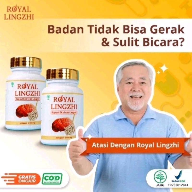 Royal Lingzhi Kapsul Ekstrak Jamur Ling Zhi/ Reishi me Asli Original Herbal Bpom