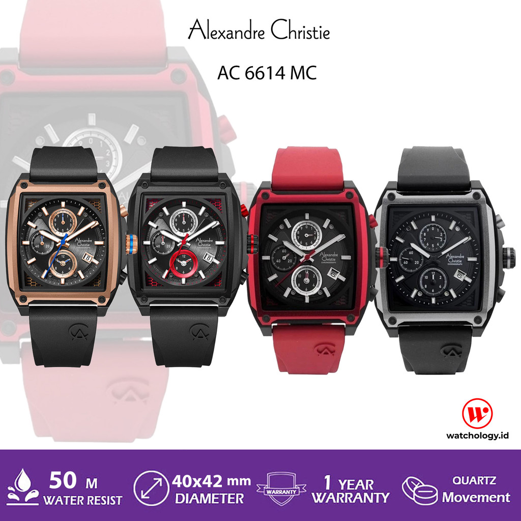 AC 6614 JAM TANGAN PRIA ALEXANDRE CHRISTIE AC 6614 TERBARU ORIGINAL