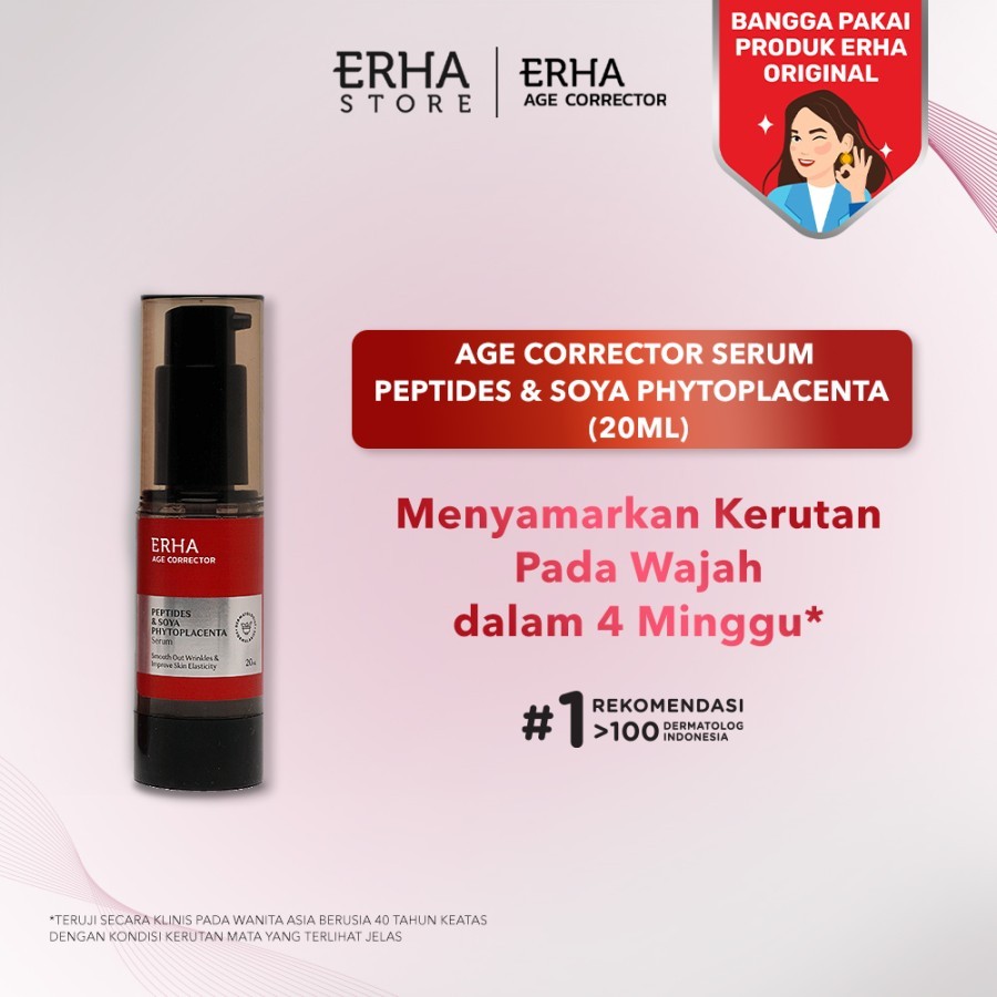 [NOT FOR SALE] GIMMICK ERHA Age Corrector Serum Peptides & Soya Phytoplacenta 20ml
