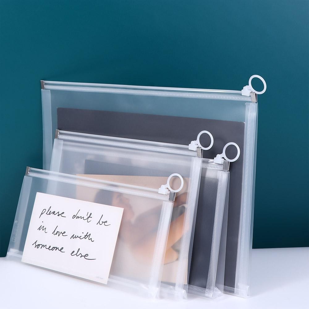 

Supplies Zipper Pouch B5 A4 A5 A6 Size Binder Bag Desk Storage Document Bag Binder Pockets School Folder Office File Holder