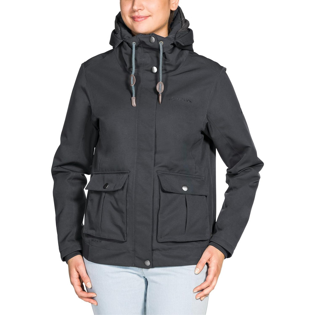 Vaude Women's Manukau Parka Black Original Jacket Vaude jaket gunung outdoor trecking waterproof win