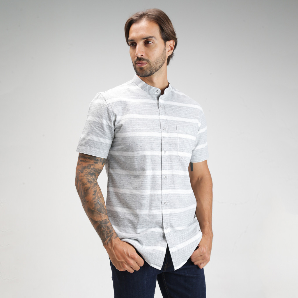 GABRIELLE KEMEJA KOKO LENGAN PENDEK REGULAR FIT BADC595L0225