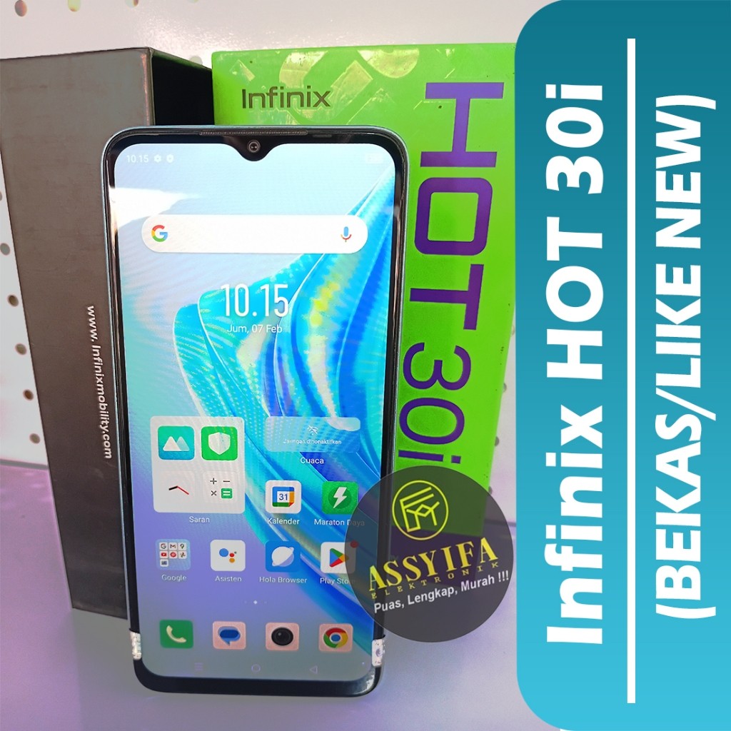 Infinix HOT 30i/HandPhone Infinix HOT 30i/RAM 8/128 GB/Bekas/Second/Like New