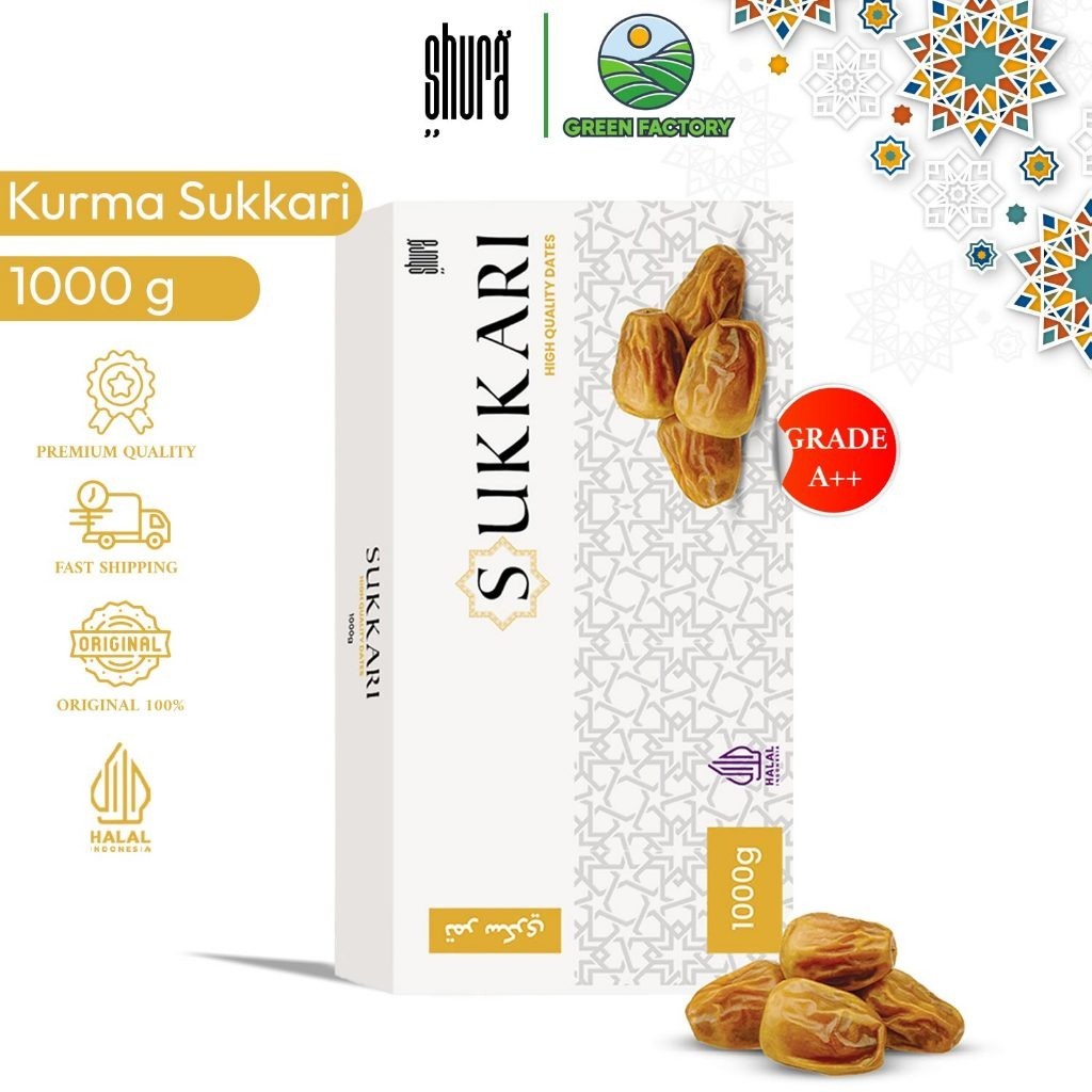 

Shura Kurma Sukkari 1kg Premium Original High Quality