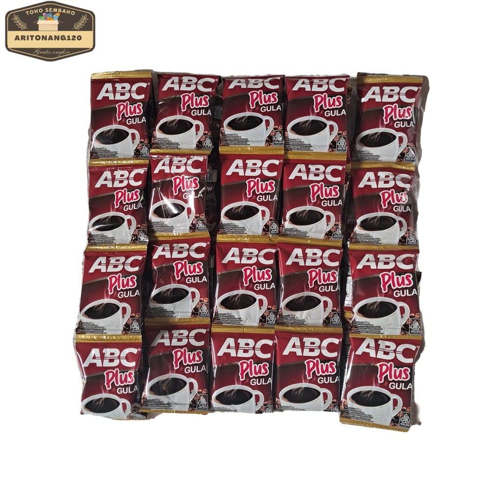 

50 pcs 5 renceng kopi Abc Plus gula kopi hitam renceng murah promo Coffee Bubuk