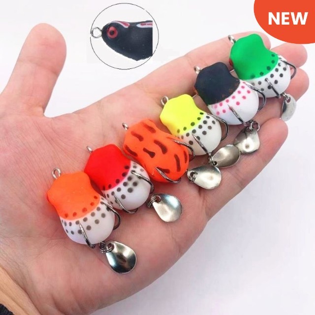 UMPAN PANCING /FLOATING MINNOW/FISHING LURE BENTUK KODOK UMPAN PANCIBG KODOK PALSU TIRUAN MURAH ORIG